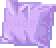 Pixel art of a purply-pinky pillow, by Nickle